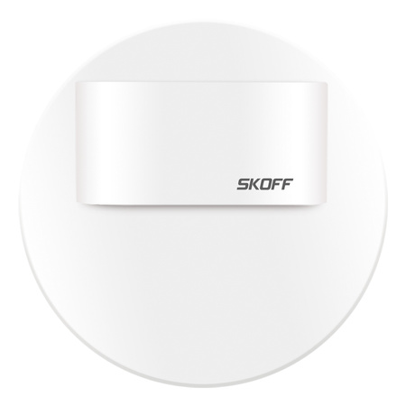 LED svítidlo na schodiště 0.4W 6500K 10V DC IP20 matná bílá RUEDA MINI SHORT Skoff