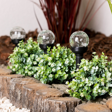 LED solární zahradní lampa Drive 5500-6000K IP44 33cm soumrakový senzor