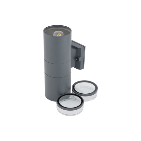 Venkovní zahradní lampa E27 grafitová Povrchová montáž E27 grafitová Vodotěsná IP44 Moderní ROCK PRO 10688 Nowodvorski