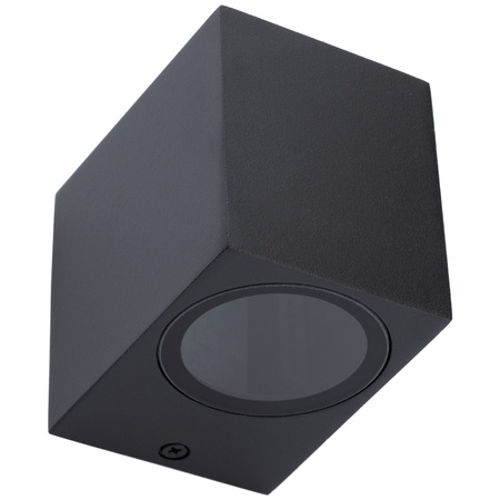 Zahradní nástěnná lampa GU10, čtvercové Černá ALLIUM LUMILED