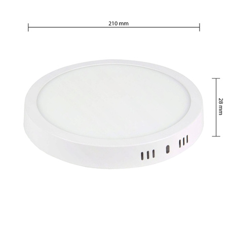LED panel Stropní svítidlo 18W 1440lm K Povrchová montáž Kulatá bílá Proma Masterled