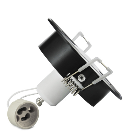 Pohyblivé stropní vestavné svítidlo SUN OLAL GOLDLUX (Polux) černý hliník GU10