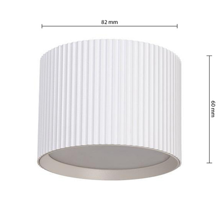 Halogenová trubice s reflektorem pro povrchovou montáž Spot GX53 Round White Gisele Masterled