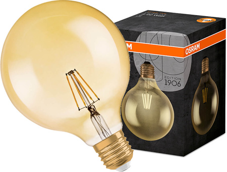 LED žárovka E27 G125 2.5W = 22W 225lm 2500K Teplá bílá OSRAM Vintage 1906 Globe