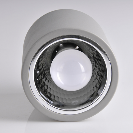 Stropní svítidlo přisazené. bodové z kovové trubky JUPITER 13. typ DOWNLIGHT E27. šedé