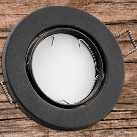 Kruhové halogenové svítidlo pod omítku AURELI Graphite sheet MR16 GU10 LUMILED