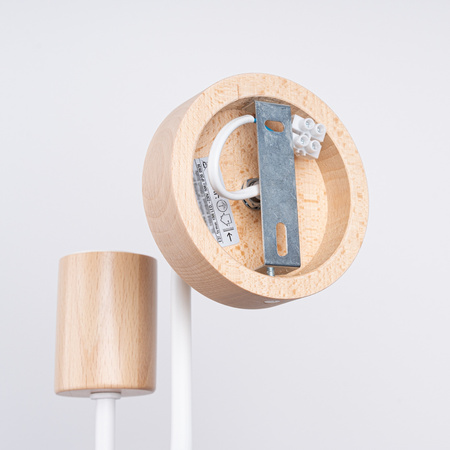 Nástěnné svítidlo E27 Natural Wood White Timbo Peach Puff SL.1664 Sollux