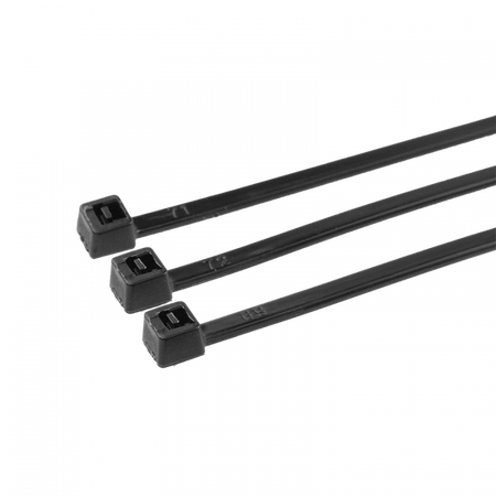 Kabelové stahovací pásky 2,5x200 mm černé UV TRACKS Zipové stahovací pásky OK-25200B .MORE 100 ks.