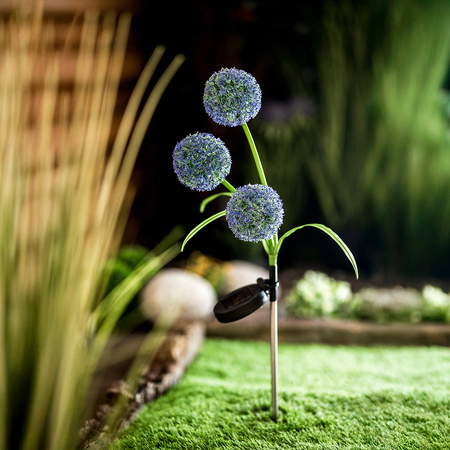 Solární LED dekorativní světlo poháněné česnekem Zahradní květina