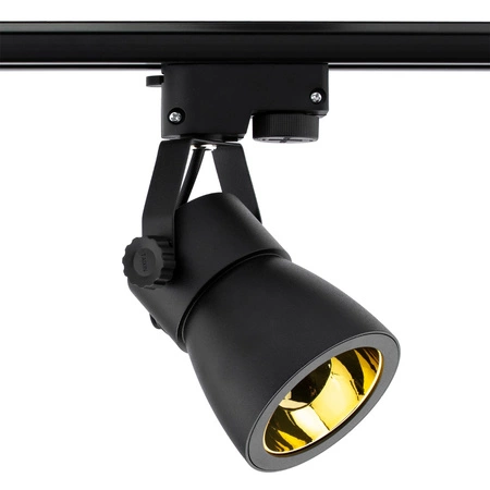 Osvětlení kolejnice 1.5 m + 3x GU10 Track Spotlight Black-Gold + 6W LED GU10 3000K