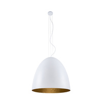 EGG XL 9025 Nowodvorski Stropní lampa bílá a zlatá 7xE27 Závěsná trubka ocel ?75 cm Moderní