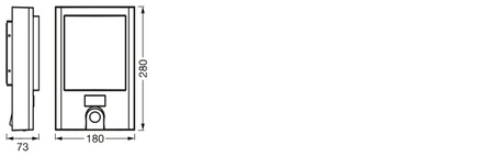 LED zahradní lampa Nástěnná lampa s osvětlením domovního čísla 22W 3000K Teplá bílá IP44 SMART+ s WiFi kamerou s pohybovým a soumrakovým senzorem stmívatelné LEDVANCE