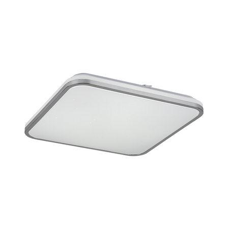 Plafond LED stropní světlo pro povrchovou montáž 72W 5800lm 3000-6500K CCT stmívatelné dálkové ovládání časovač chrom moderní lípa Rabalux