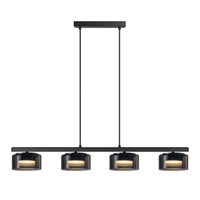 Sanico Goldlux 4x GX53 Black Ophelia Závěsné stropní svítidlo