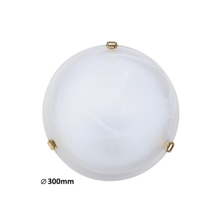 Plafond LED stropní svítidlo Povrchová montáž E27 White Classic Alabastro Rabalux