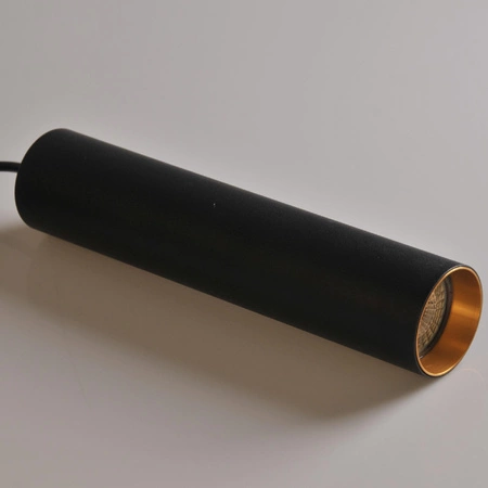 Sada přípojnic 1-fázová lišta + 3x reflektor GU10 černý MARIBEL Sanico Goldlux