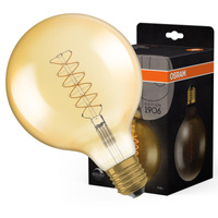 Dekorativní LED žárovka E27 G125 4.8W = 37W 420lm 2200K Teplá bílá 320° vlákno stmívatelné OSRAM Vintage 1906
