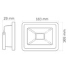 Reflektor LED 50W 4000lm 6500K 120° IP65 Black GOLDLUX (Polux)
