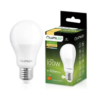 Žárovka LED E27, A60 13W = 100W 1521lm 3000K Teplá bílá 260° LUMILED