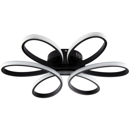 GALAXIS VIRGO 72W LED stropní svítidlo černé + dálkové ovládání