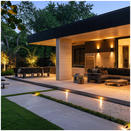 Zahradní venkovní nástěnné svítidlo 2x GU10 IP54 Black Querk Kobi