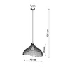 LED závěsné stropní svítidlo UMB E27 Overhang White Wire SOLLUX