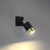 Nástěnné svítidlo LED NERO GU10 Moving black Gold SOLLUX