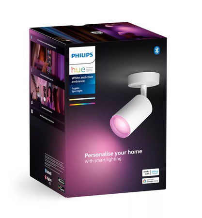 Bílá a barevná ambientní lampa Philips HUE Fugato 1x4,2W Bluetooth Zigbee