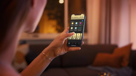 FAIR White 25W CCT RGB stropní závěsné světlo horní spodní PHILIPS HUE Bluetooth Zigbee + stmívač