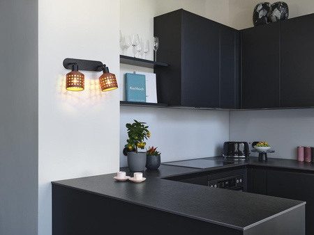 Dekorativní nástěnné svítidlo Povrchová montáž E27 Hnědý dekor Ledvance nástěnné svítidlo