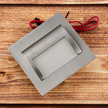 Schodové svítidlo DECORUS 9 LED 1.2W Satin ProVero Tepl