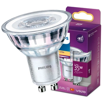 GU10 LED žárovka 3.5W = 35W 255lm 2700K Teplý 36° reflektor PHILIPS