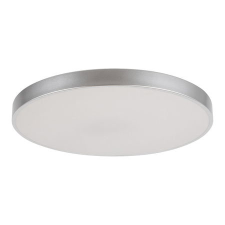 Plafond LED stropní světlo Povrchová montáž 60W 5000lm 3000-6000K CCT Stmívatelné Dálkové ovládání Časovač Stříbrná Moderní Tesia Rabalux