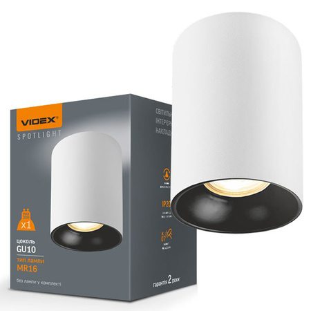 Povrchové svítidlo HALOGEN SPOT 1x GU10 White Videx