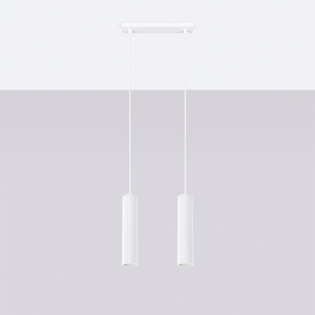 Stropní závěsné svítidlo Tuba Spot 2x GU10 White Carbon Deep Space SL.1536 Sollux