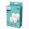 4x LED žárovka E27 A60 10W = 75W 1055lm 2700K teplá bílá Milk PHILIPS