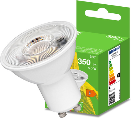 LED žárovka GU10 4.5W = 35W 350lm 2700K Teplá bílá 120° BELLALUX