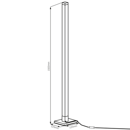 Stojací lampa 7W RGB měnící barvu Hudba Dálkové ovládání