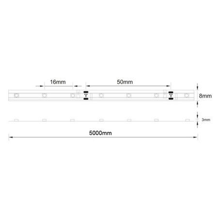 LED pásek 16W 120° bílý 12V Sanico Goldlux