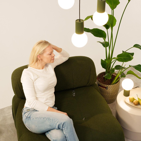 Stolní stolní lampa G9 Round Olive Modern Matte Halo Sollux