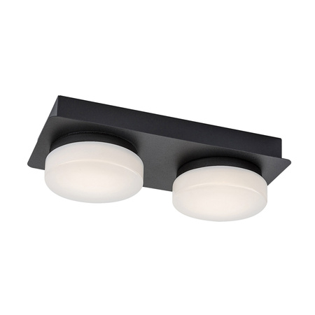 Stropní svítidlo LED 11W 1200lm 4000K černá IP44 Moderní svítidlo Attichus Rabalux
