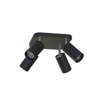 EYE Spot 6022 Nowodvorski nástěnná lampa černá 4xGU10 nástěnná lampa pohyblivá ocel + sklo Minimalist