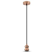 Závěsné svítidlo E27 s kovovým stínidlem Cherry VT-7555 V-TAC