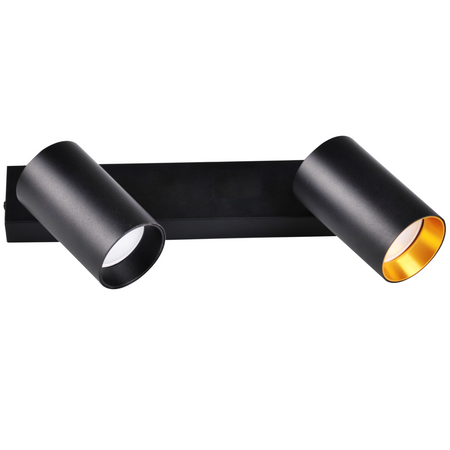 Pásové svítidlo Stropní a nástěnné LED svítidlo 2 x GU10 MARIBEL Black GOLDLUX (Polux)