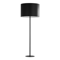 WINSTON BLACK Stojací stojací lampa Stínidlo černé Minimalistická E27 5144 TK Lighting