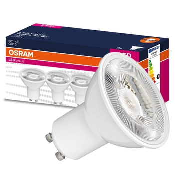 3x LED žárovka GU10 2.8W = 35W 230lm 2700K Teplá bílá 60° OSRAM Hodnota