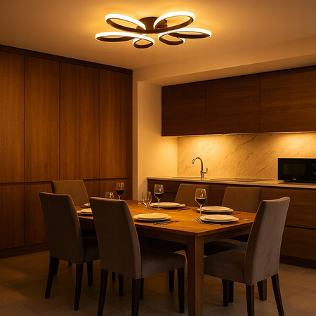 GALAXIS VIRGO 72W LED stropní svítidlo černé + dálkové ovládání