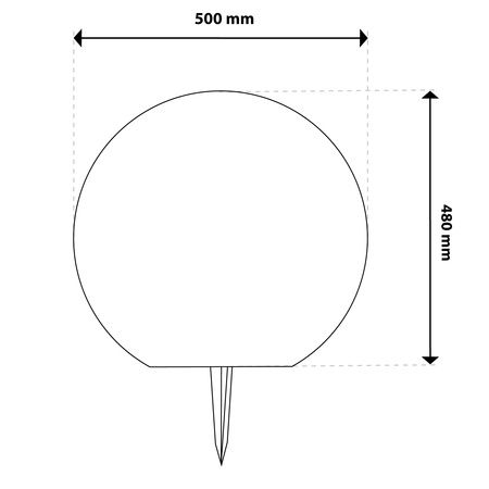Solární zahradní lampa LED Driving Dekorativní zemní koule Venkovní RGB + PILOT