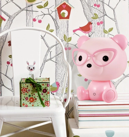 Dekorativní LED svítidlo 2,5 W 59 lm růžové stmívatelné Medvídek Sanico Goldlux