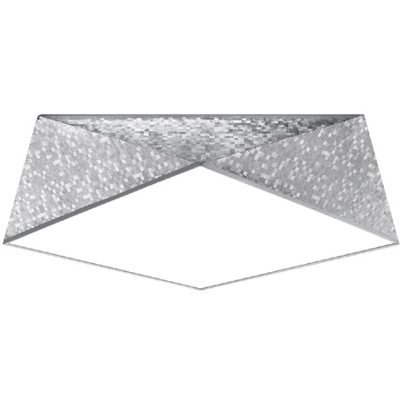 LED stropní svítidlo Plafond HEXA 3xE27 čtvercové svítidlo 45cm stříbrné SOLLUX